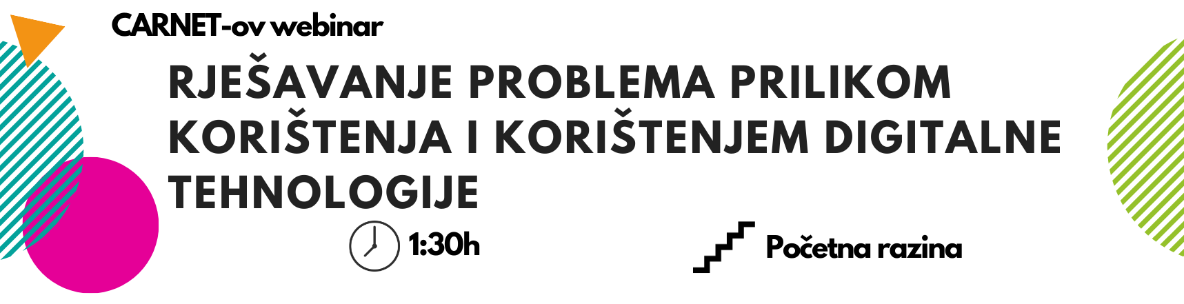 Rješavanje problema prilikom korištenja i korištenjem digitalne tehnologije