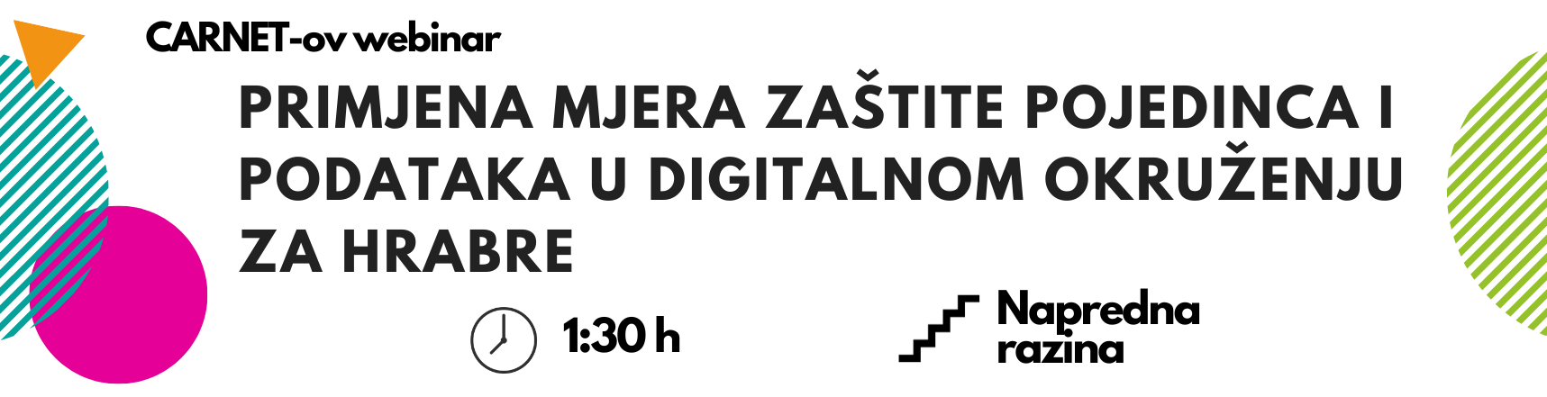 Primjena mjera zaštite pojedinca i podataka u digitalnom okruženju za hrabre